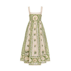 Agua by Agua Bendita Barbara floral cotton midi dress